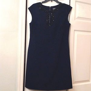 🍾Vince Camuto Jewel Embellished Collar Shift Dress